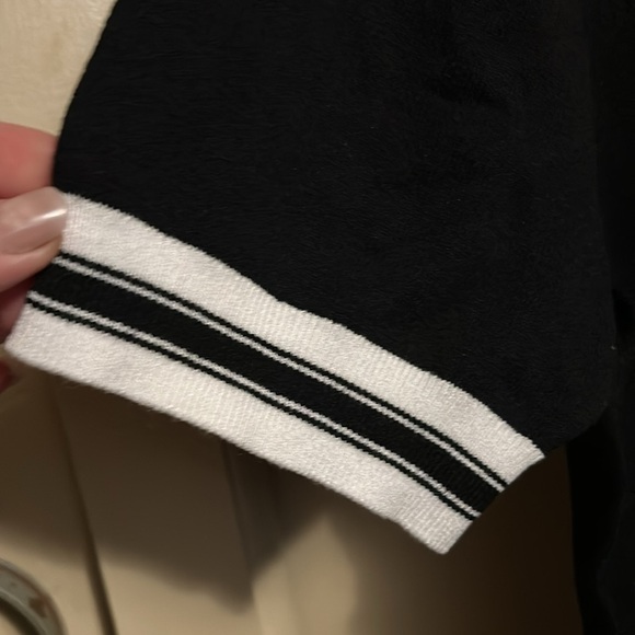 KARL LAGERFELD Men's Jacquard Half Zip Sweater medium - Picture 4 of 12